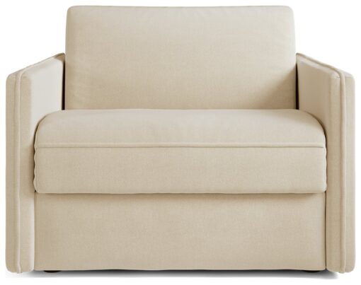 Jay-Be Slim Fabric Cuddle Chair Sofa Bed - Cream