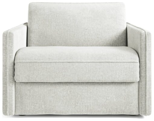 Jay-Be Slim Fabric Cuddle Chair Sofa Bed - Light Grey