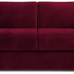 Jay-Be Slim Velvet 2 Seater Sofa Bed - Burgundy