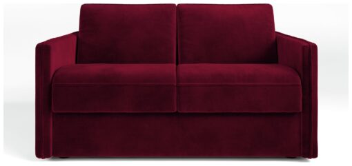 Jay-Be Slim Velvet 2 Seater Sofa Bed - Burgundy