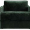 Jay-Be Slim Velvet Cuddle Chair Sofa Bed - Dark Green