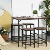 Kerman 4 Person Counter Height Dining Set