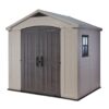 Keter Factor 8 ft. W x 6 ft. D Apex Outdoor Garden Shed