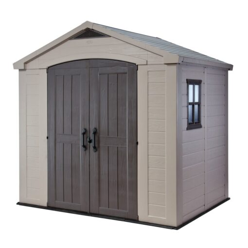 Keter Factor 8 ft. W x 6 ft. D Apex Outdoor Garden Shed