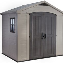 Keter Factor Apex Garden Storage Shed 8 x 6ft - Beige/Brown