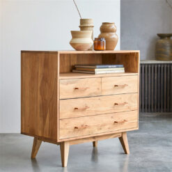 Ley Solid Wood Rectangle Chest Accent Chest