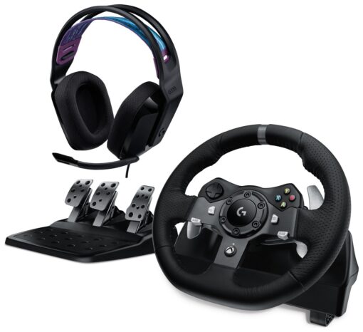 Logitech G920 Steering Wheel + G335 Headset Bundle Xbox & PC