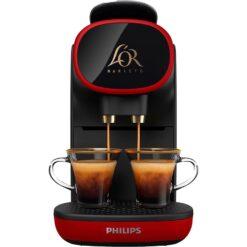 L¿OR BARISTA Passione Rossa by Philips LM9012/51 Coffee Machine - Monza Red, Red,Black