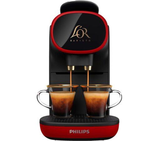 L¿OR BARISTA Passione Rossa by Philips LM9012/51 Coffee Machine - Monza Red, Red,Black