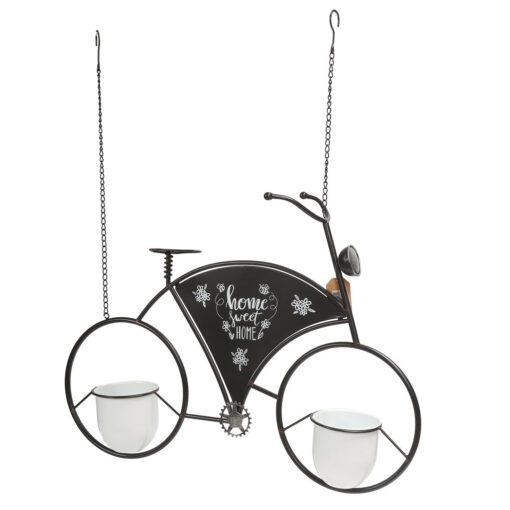 METAL DECOR BIKE WITH TWO BASKETS