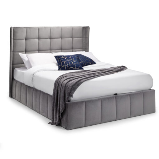 Mareike Upholstered Panel Bed with Mattress