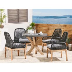 Mcrae 4 Seater Dining Set with Cushions