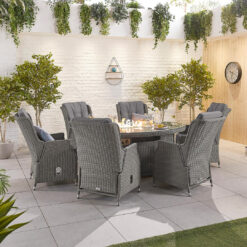 Melara 6 Seater Dining Set with Cushions