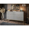 Metal Rectangle Storage Unit Accent Chest