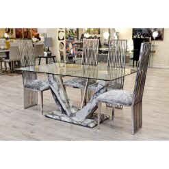 Molly Dining Set with 4 Chairs