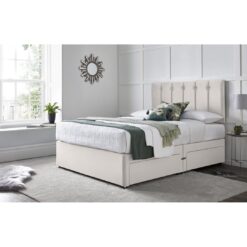 Monatuk Divan Bed with 24" Headboard on Struts