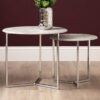 Nesting Side Table for Living Room Furniture, 52cm Sofa Side Table, Metal End Table