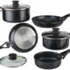 Ninja Zerostick Classic 5 Piece Aluminium Pan Set - Black