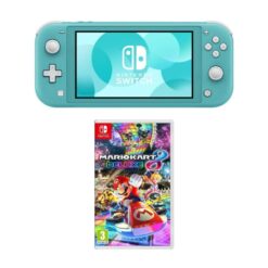 Nintendo Switch Lite & Mario Kart 8 Deluxe Bundle - Turquoise, Blue