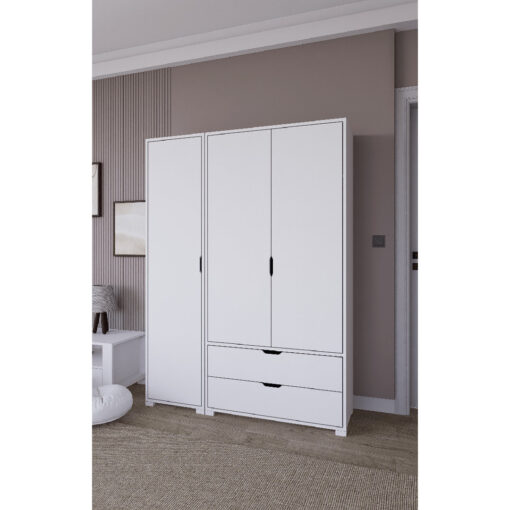 Nisan 3-Door 2-Drawer Wardrobe Set