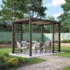 Panel Pergola - Wood - L240 x W360 cm - Rustic Brown