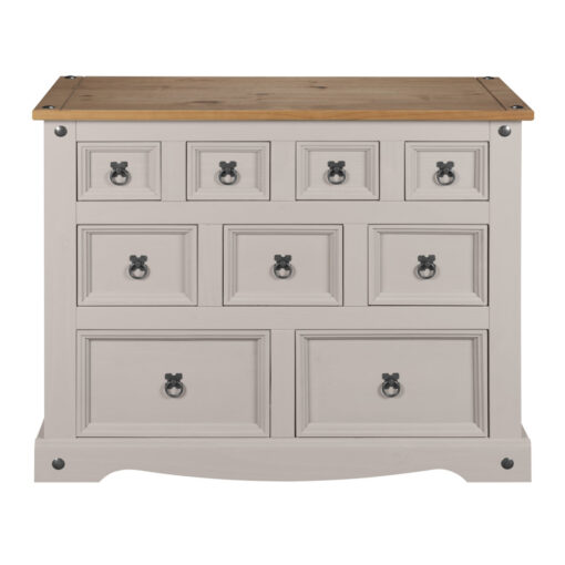 Parsonsburg 9 Drawer 103Cm W Solid Wood Chest of Drawers