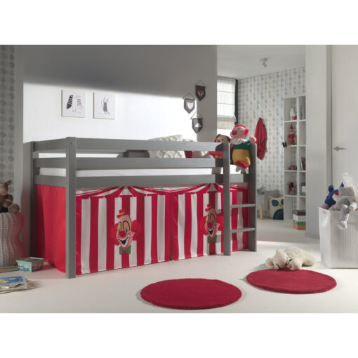 Pino European Single (90 x 200cm) Mid Sleeper Loft Bed Bed by Vipack