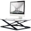 ProperAV Slim Profile Stand Up Desk Workstation - White