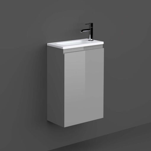 RAK Joy Wall Hung Vanity Unit with Basin 400mm Wide - Urban Grey