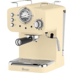 SWAN Retro Pump Espresso SK22110CN Coffee Machine - Cream, Cream