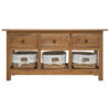 Sideboard Solid Mahogany Wood 100x30x50 cm