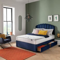 Silentnight Comfort Kingsize 4 Drawer Divan Bed - Blue