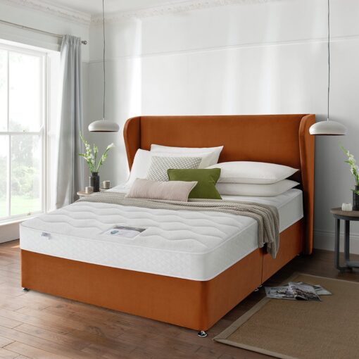 Silentnight Double Memory Divan Bed - Amber