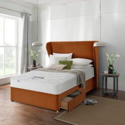 Silentnight Kingsize Memory 2 Drawer Divan Bed - Amber