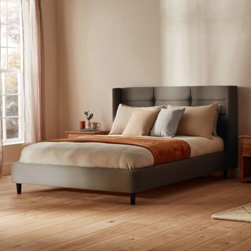 Silentnight Lilith Superking Velvet Bed Frame - Charcoal