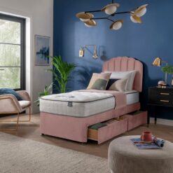 Silentnight Middleton Single 2 Drawer Divan Bed - Pink