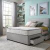 Silentnight Pavia Double Comfort 4 Drawer Divan Bed - Grey