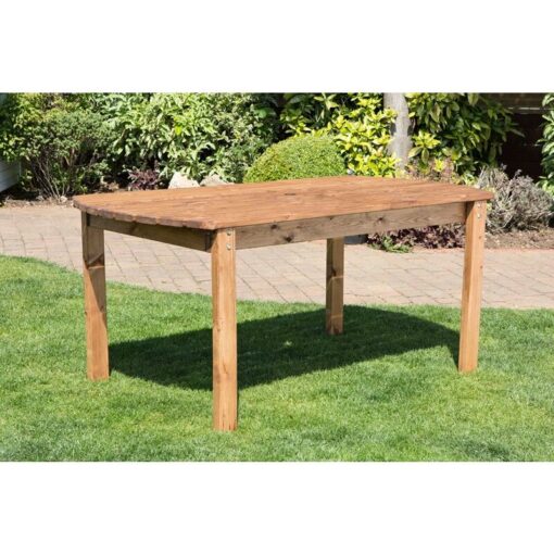 Six Seater Rectangular Table, Garden Furniture - W180 x D95 x H80 - Fully Assembled