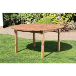 Six Seater Round Table, Garden Furniture - W150 x D150 x H80 - Fully Assembled