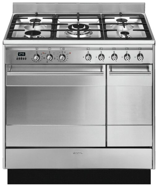 Smeg SUK92MX9-1 90cm Dual Fuel Range Cooker -Stainless Steel