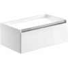 Stockholm Wall Hung 1-Drawer Vanity Unit 815mm Wide - White Gloss - Signature