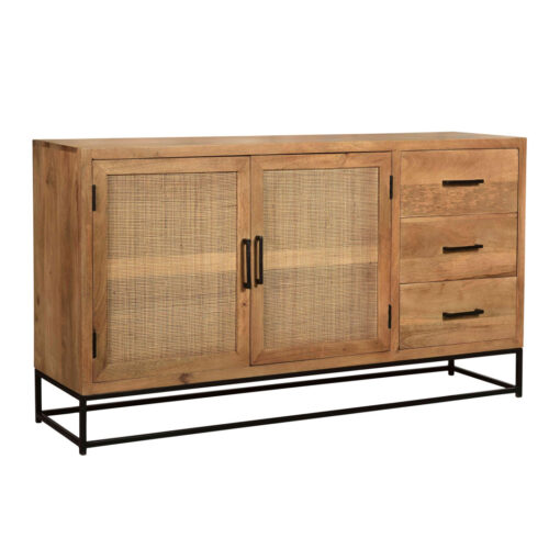 Surrender 150Cm Wide 3 Drawer Mango Solid Wood Sideboard