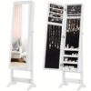 TEMU Costway Jewelry Mirrored Cabinet Armoire Organizer Storage Box W/ Stand Christmas Gift