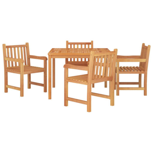 Taj Square 5 - Piece 4 - Person 110Cm L Teak Outdoor Table Set