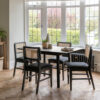 Tenaya 4 Seater Extendable Dining Table Set with Tenaya Dining Chairs