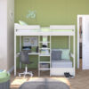 Uno Highsleeper with a Chair Bed and Light Grey Cushion Set