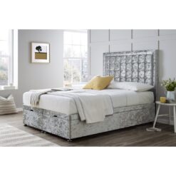 Verona Florence End Lift Ottoman Divan Bed with 24" Headboard on Struts