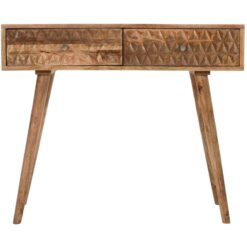 Verty Furniture - Marlowlight Light Mango Wood Console Table with 2 Drawers