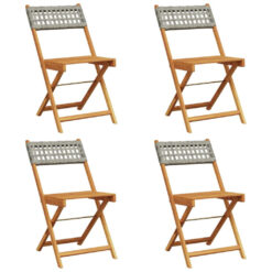 Vidaxl 4 Piece Folding Garden Chair Set