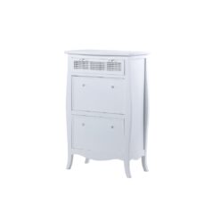 White Wooden Shoe Cabinet 70x40x111,5 Cm